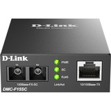 D-Link Fast Ethernet Konverter DMC-F15SC/E schwarz, RJ-45 > 100 Mbit/s FX Singlemode (SC-Duplex)