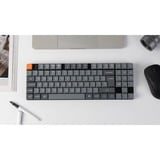 Keychron K13 Max, Gaming-Tastatur grau/orange, DE-Layout, Gateron Low Profile 2.0 Mechanical Brown, Hot-Swap, Aluminiumrahmen, RGB