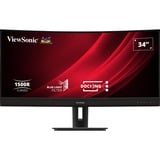 ViewSonic VG3456C, LED-Monitor 86.4 cm (34 Zoll), schwarz (matt), UWQHD; VA, Curved, USB-C, USB-Hub, 100Hz Panel