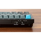 Keychron Q2 Pro, Gaming-Tastatur schwarz/blaugrau, DE-Layout, Keychron K Pro Red, Hot-Swap, Aluminiumrahmen, RGB