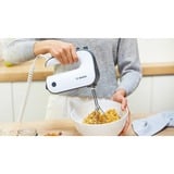 Bosch Handmixer Styline MFQ49300 weiß/dunkelsilber, 850 Watt, Rührbesen "FineCreamer"