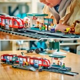 LEGO 60423 City Straßenbahn mit Haltestelle, Konstruktionsspielzeug 