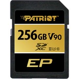 Patriot EP 256 GB SDXC, Speicherkarte schwarz, UHS-II U3, Class 10, V90