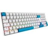 Sharkoon SKILLER SGK50 S2 PBT, Gaming-Tastatur weiß, DE-Layout, Gateron G Pro 3.0 Yellow