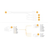 EKWB EK-Loop OmniLink D-RGB 3-Wege Signalsplitterkabel schwarz, 10cm