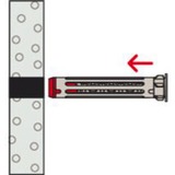 fischer Hohlraumdübel DuoHM 5x55 S PZ 25 Stück, mit Panhead-Schraube