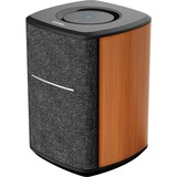 Edifier Kabelloser Smart Speaker mit Multiroom-Konnektivität MS50A , Lautsprecher holz/schwarz, Bluetooth 5.2, WLAN