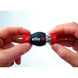 Wiha Schraubendreher Stubby 1/4", mit Bit Magazin schwarz/rot, Stubby mit 6 TORX Bits