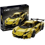 CaDA LP700 Super Car, Konstruktionsspielzeug gelb, Maßstab 1:10