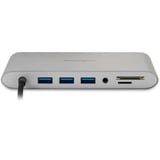 Kensington UH1440P, Dockingstation silber, USB-C, USB-A, HDMI, DP, VGA