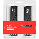 ADATA DIMM 16 GB DDR5-5600 (2x 8 GB) Dual-Kit, Arbeitsspeicher schwarz, AX5U5600C468G-DTLABRBK, XPG Lancer Blade RGB, INTEL XMP, AMD EXPO