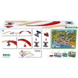 BRIO World Schienenpaket Berg und Tal, Bahn holz/rot, 16-teilig