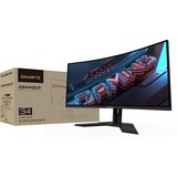 GIGABYTE G34WQCP, Gaming-Monitor 86.4 cm (34 Zoll), schwarz (matt), QHD, VA, Curved, 180Hz Panel