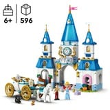 LEGO 43275 Disney Princess Cinderellas Schloss und Pferdekutsche, Konstruktionsspielzeug 