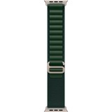 Apple 49 mm Alpine Loop, Uhrenarmband dunkelgrün/titan, Größe M