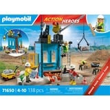 PLAYMOBIL 71650 Action Heroes Baustelle, Konstruktionsspielzeug 