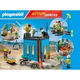 PLAYMOBIL 71650 Action Heroes Baustelle, Konstruktionsspielzeug 