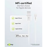 goobay Apple Lightning Ladeset 5 Watt, Ladegerät weiß, 1 Meter Kabel