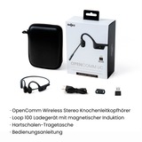 Shokz OpenComm UC, Kopfhörer schwarz, Bluetooth, USB-A