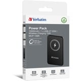 Verbatim Wireless Powerbank Charge 'n' Go 10.000mAh schwarz, Qi, PD 3.0, Quick Charge 3.0