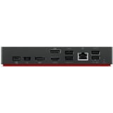 Lenovo ThinkPad Universal USB-C Smart Dock, Dockingstation schwarz, HDMI, DisplayPort, USB, LAN