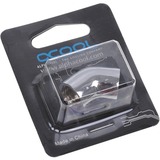 Alphacool HF L-Verbinder 45° G1/4 IG auf G1/4 IG - Chrome, Verbindung chrom, für weiche Schläuche (PVC, Silikon, Neoprene)