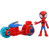 Hasbro Marvel Spidey und seine Super-Freunde - Spidey mit Motorrad, Spielfigur 