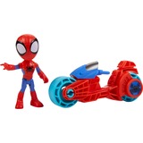Hasbro Marvel Spidey und seine Super-Freunde - Spidey mit Motorrad, Spielfigur 