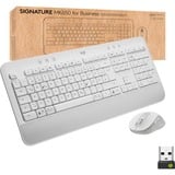 Logitech Signature K650 Combo for Business, Desktop-Set weiß, DE-Layout, Plunger, Logi Bolt, Bluetooth, für Windows/macOS/Chrome OS/Linux/iPadOS/Android