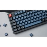 Keychron V5, Gaming-Tastatur schwarz/blaugrau, DE-Layout, Keychron K Pro Red, Hot-Swap, RGB