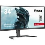 iiyama G-Master GCB3481WQSU-B1 Red Eagle, Gaming-Monitor 86.4 cm (34 Zoll), schwarz (matt), UWQHD, VA, Curved, USB-Hub, 180Hz Panel