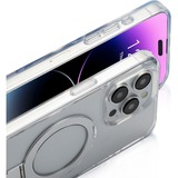 Nevox StyleShell SHOCKFlex mit Standfunktion, Handyhülle transparent, iPhone 16 Pro Max, kompatibel mit MagSafe