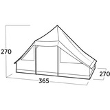 Easy Camp Glampingzelt Orsa Cabin braun, für 8 Personen, Modell 2025