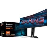 GIGABYTE MO34WQC, Gaming-Monitor 86.8 cm (34 Zoll), schwarz, WQHD, Curved, QD-OLED, USB-C, 175Hz Panel