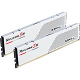 G.Skill DIMM 32 GB DDR5-6400 (2x 16 GB) Dual-Kit, Arbeitsspeicher weiß, F5-6400J3648F16GX2-RS5W, Ripjaws S5, INTEL XMP