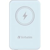 Verbatim Wireless Powerbank Charge 'n' Go 5.000mAh hellblau, Qi, PD 3.0, Quick Charge 3.0