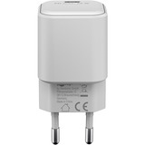 goobay USB-C Schnellladegerät Nano, PD, GaN, 65 Watt weiß, 1x USB-C, Power Delivery 3.0