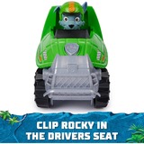 Spin Master Paw Patrol Jungle Pups - Schnappschildkröten-Fahrzeug mit Rocky-Figur, Spielfahrzeug 