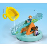 PLAYMOBIL 71687 Junior Aqua: Badeinsel mit Wasserrutsche, Konstruktionsspielzeug 