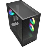 Sharkoon MK6 RGB , Tower-Gehäuse schwarz, Tempered Glass x 2