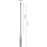 Bosch Expert Hammerbohrer SDS-plus-7X, Ø 6mm, 30 Stück Arbeitslänge 150mm