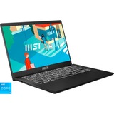 MSI Modern 14 C12MO-1066, Notebook schwarz, Windows 11 Home 64-Bit, 35.6 cm (14 Zoll) & 60 Hz Display, 512 GB SSD