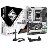 ASRock X670E Steel Legend, Mainboard silber/schwarz