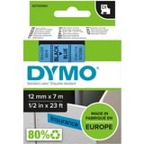 Dymo D1 ORIGINAL Schriftband, schwarz auf blau, 12mm x 7m S0720560  