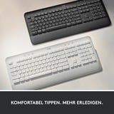 Logitech Signature K650, Tastatur graphit, DE-Layout, Logi Bolt, Bluetooth, für Windows/macOS/Chrome OS/Linux/iPadOS/Android