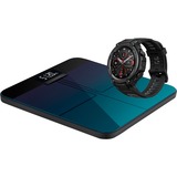 Amazfit T-Rex Pro + Smart Scale (A2003), Smartwatch schwarz, T-Rex Pro: Meteorite Black; Smart Scale: Aurora