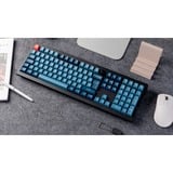 Keychron V6 Max, Gaming-Tastatur schwarz/blaugrau, DE-Layout, Gateron Jupiter Red, Hot-Swap, RGB