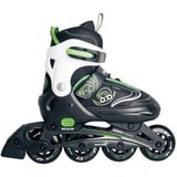 Muuwmi Verstellbare Kinderinliner Gr. 33-36, Inline-Skates grün/schwarz