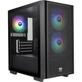 Thermaltake Versa H16 TG ARGB , Tower-Gehäuse schwarz, Tempered Glass