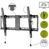 goobay TV-Wandhalterung Pro TILT (L) schwarz, für 94 - 178cm (37" - 70") Fernseher